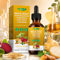 Itawel Gouttes Liquides Personnalisées Véganes aux Extraits de Maca Noire, Ashwagandha et Betterave Rouge pour l'Énergie et l'Équilibre Hormonal Adulte