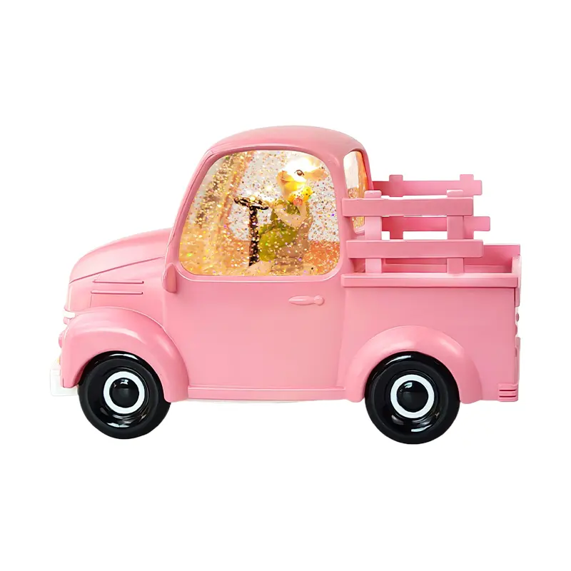 Lampu led lentera air glitter, lampu led hangat unik truk, tampilan lucu tema Teddy bear, hadiah mobil berkendara