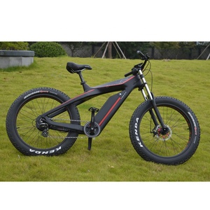 Domanca Carbon-Faser Fatbike Elektrofahrrad Off-Road E-Bike 750W, Elektrisches Mountainbike E-Bike Schnee-E-Bike - Product Image 3