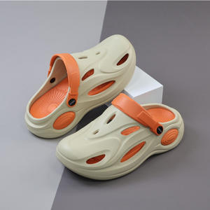 Sandales d'été confortables pour hommes à bout fermé, semelle EVA respirante, talon de 2-3 cm, chaussures de sport de plage, épaisseur moyenne - Product Image 4