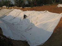 Géotextile aiguilleté PP 100-800g/m² Écologique pour la filtration des espaces verts immergés des villes éponge