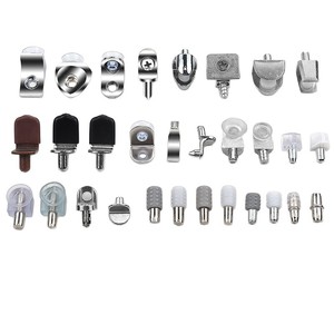 Support d'étagère en acier inoxydable et alliage de zinc, installation facile pour armoire, penderie, casier à vin, étagère en verre - Product Image 2