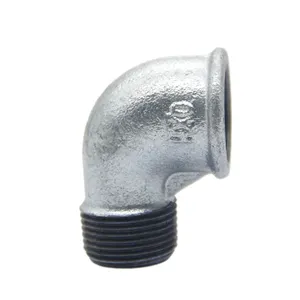 Malleable Iron Pipe Fittings Elbows Equal Male or Female in 90 Degree with 1\4- 6 Size of BS\DIN\NPT Threads