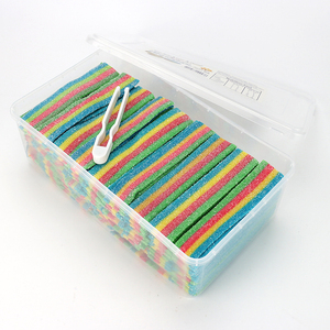 Bonbons <span class=keywords><strong>en</strong></span> forme de <span class=keywords><strong>ruban</strong></span> <span class=keywords><strong>arc</strong></span>-<span class=keywords><strong>en</strong></span>-<span class=keywords><strong>ciel</strong></span>, 11cm, à mâcher, doux, gomme, dans une boîte <span class=keywords><strong>en</strong></span> plastique - Product Image 3