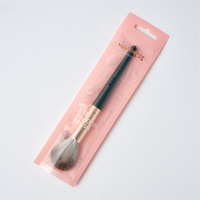 Vente en gros de mini pochette en plastique avec logo personnalisé emballage avec 3 joints latéraux en mylar transparent avec fermeture éclair pour pinceau de maquillage