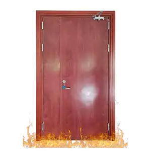 Standar Amerika fd30 fd60 fd90 ul-fm bersertifikat tercantum diakui api pintu logam baja tahan api pintu
