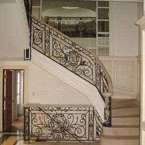 Di lusso in ferro battuto <span class=keywords><strong>ringhiere</strong></span> produttori Interni classico corrimano in ferro ringhiera delle scale - Product Image 4