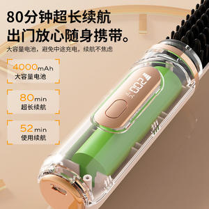 Nueva Plancha de Pelo Portátil Mini Inalámbrica de Calentamiento Rápido con Protección Contra Sobrecalentamiento, Estilizador de Pelo Multifuncional - Product Image 1