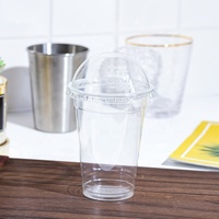 10oz 300ml pet en plastique jetable de jus de raisin tasse
