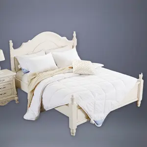 Bộ đồ giường nhà bán buôn có thể giặt Duvet bên trong Comforter mùa đông silicon sợi hỗn hợp Úc len Quilt
