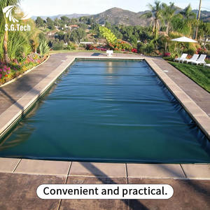 Bâche de <span class=keywords><strong>piscine</strong></span> hivernale en PVC robuste Water Crown, résistante à la neige, imperméable, protection contre les débris, pour <span class=keywords><strong>piscine</strong></span> enterrée, taille personnalisée, avec treuil - Product Image 2