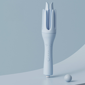 Fer à boucler en céramique à chauffe rapide, température réglable, anti-brûlure, tourmaline, ions négatifs, réduction des frisottis, 360° °   Cordon pivotant portable T - Product Image 5