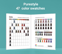 Nuancier de couleurs de cheveux personnalisé pour salon professionnel, nuancier de teinture capillaire, échantillons de couleurs