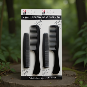 Spazzola per Capelli Nera a Doppio Filo per Pettinare e Districare i Capelli - Product Image 2