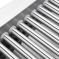 Grill à hot-dogs commercial HHD09A avec protection en verre et armoire chauffante, chauffe-saucisses en acier inoxydable pour un volume élevé