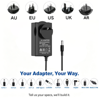 Adaptateur secteur intelligent MYIXI mural blanc 45W 12V DC 3.75Ah, commutable AC/DC, en ABS/PC, contrôleur de bande LED 2A