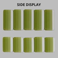 Jeu de Mahjong américain gravé 4 couches de 30 mm (1-3_16_) avec 160 tuiles vert lime nacré, poids lourd, portable