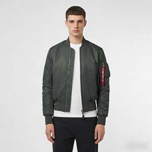 جاكيت بومبر للجنسين بأسلوب الهيب هوب |   قماش مقاوم للماء مع طباعة مخصصة |   معطف شتوي ثقيل الوزن بسحاب جاهز للاستخدام في الشتاء - Product Image 2