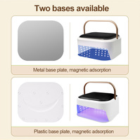 Iksbeauty 128W Sèche-manucure professionnel sans fil Rechargeable LED Lampe à ongles UV pour Gel Polish Durcissement Noir Main Plastique