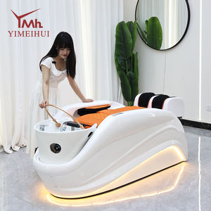 Salon de beauté moderne meubles lavage des cheveux soins du visage tête inclinable Spa shampooing électrique lit de massage - Product Image 1