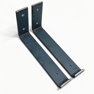 Support mural robuste en acier nu non peint Fixation de joint multi-angles Support d'étagère Supports d'angle - Product Image 1