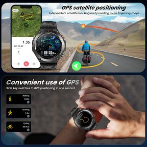 EDS KC82 สมาร์ทวอทช์กลางแจ้งพร้อม GPS ติดตามกีฬา นาฬิกาฟิตเนส เข็มทิศ ความดันอากาศ ตรวจจับการนอนหลับ อัตราการเต้นของหัวใจ แบตเตอรี่ 650 มิลลิแอมป์ - Product Image 2