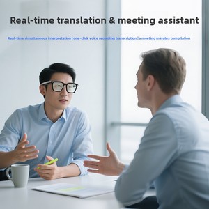Lunettes intelligentes V03 avec assistant vocal, traduction en temps réel pour l'enregistrement vidéo 1080P, pour <span class=keywords><strong>les</strong></span> réunions d'affaires, le travail de bureau - Product Image 5