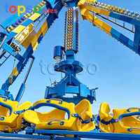 Manège Pendule de Découverte à 10 Places pour Parc d'Attractions, Jeu à Sensations Fortes, Angle de Balancement à 360°, Aventure en Plein Air