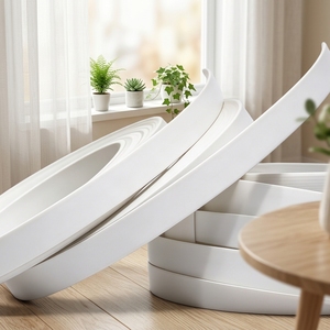 Banda de Borde de PVC de Alta Calidad, Color Blanco Puro, 2mm, para Muebles, Tiras de Borde de ABS/PVC para Mesas - Product Image 3