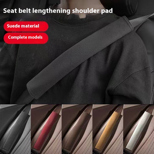 कस्टम लोगो आराम सॉफ्ट स्ट्रैप एक्सेसरीज ओम कार सीटबेल्ट कवर कंधे के स्ट्रैप सुरक्षा लुभावनी सीट बेल्ट को कवर करता ऑटो कार - Product Image 2