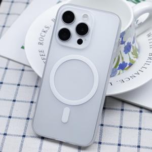 Funda para iPhone 16/15 Pro, transparente mate, ultrafina, con tacto de piel, magnética, de cobertura total y anticaídas. - Product Image 2