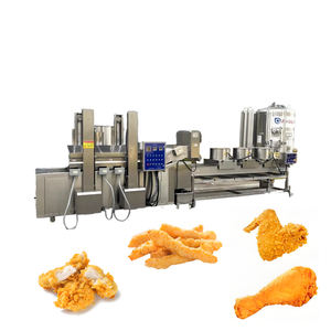 Machine à frire automatique <span class=keywords><strong>pour</strong></span> pépites <span class=keywords><strong>de</strong></span> poulet Ligne <span class=keywords><strong>de</strong></span> production <span class=keywords><strong>de</strong></span> pépites <span class=keywords><strong>de</strong></span> poulet - Product Image 1