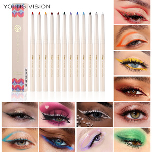 Lápiz Delineador de Ojos en Gel de 12 Colores Young Vision, Resistente al Agua, Giratorio, para Maquillaje de Ojos - Product Image 1