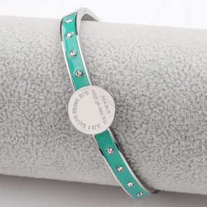 Braccialetto ispiratore di gioielli in acciaio inossidabile all'ingrosso personalizzato inciso "tutto quello <span class=keywords><strong>a</strong></span> cui <span class=keywords><strong>penso</strong></span> sono il fiume delle stelle <span class=keywords><strong>e</strong></span> tu" - Product Image 5