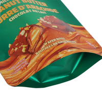 Matt Kunststoff-Steh beutel in Lebensmittel qualität mit Reiß verschluss Metalli sierte Snack-Verpackungs tasche Zip Lock Mylar-Tasche