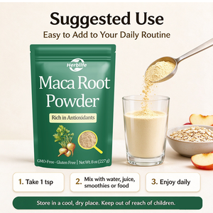 Poudre de racine de maca en marque privée OEM ODM, extrait de maca en poudre, sans OGM, sans gluten, complément alimentaire à base de plantes, 8 oz (227 g) - Product Image 4