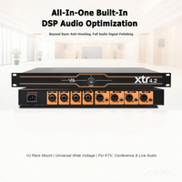 Suppresseur de rétroaction audio professionnel 4 canaux XTR4.2 DSP anti-hurlement anti-sifflement éliminateur de rétroaction de microphone