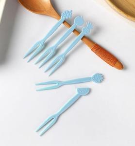 Forchetta di frutta carina creativa per bambini blocco note portatile piccolo stick forchetta da dessert 30 pezzi - Product Image 4