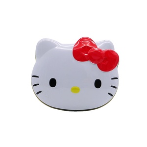Benutzer definierte Cartoon Katzenfutter sichere Blechdose für Ostern Praline Candy Kids Geschenk
