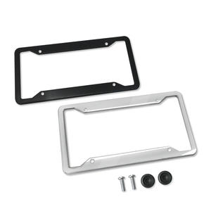 HONGLILAI-Support de plaque d'immatriculation américain personnalisé élégant XC-W010/XC-W011, cadre de plaque d'immatriculation transfrontalière en acier inoxydable unique - Product Image 3