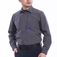 Léger séchage rapide respirant résistant à l'eau boutonné à manches longues chemise extensible tactique pour la chasse randonnée pêche