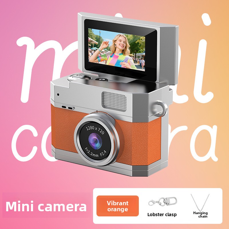 LK026 Vibrant Orange-Flip Screen ไม่มีช่องใส่การ์ด