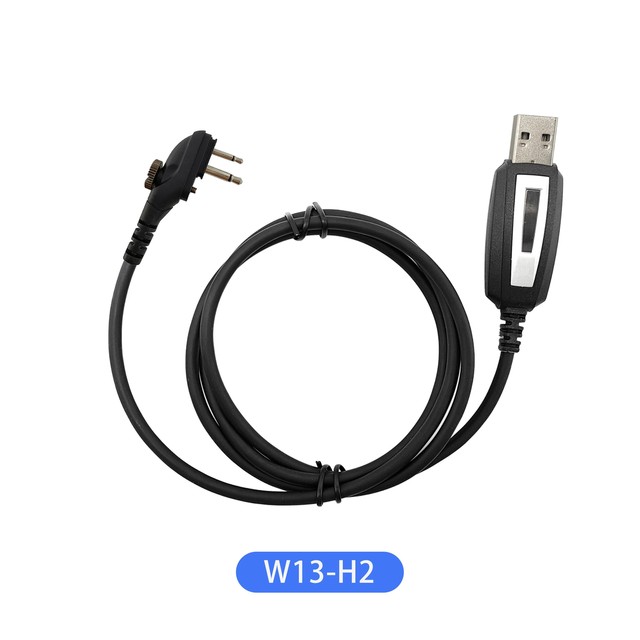 W13-H2 Customized Brand ODM Two Way Radio USB Programming Data Cable with High Compatibility Chip for Hytera