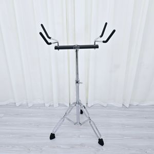 Support de batterie de marche en métal chromé, trépied réglable en hauteur, support d'instrument de percussion pour grosse caisse de marche - Product Image 1