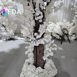 Árbol de cerezo japonés de seda blanca para bodas al aire libre LEDA, árbol artificial de cerezo grande de 8 pies para decoración - Product Image 6