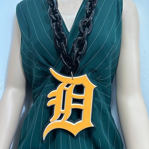 Colliers en mousse EVA 3D avec logo d'équipe de baseball <span class=keywords><strong>MLB</strong></span> en gros, grand fan, style hip-hop, bijoux de mode, pendentif New York Yankees - Product Image 3