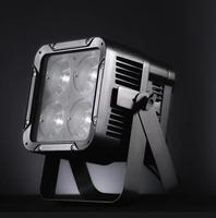 Projecteur LED extérieur IP65 étanche DMX à activation sonore 4x50W blanc chaud en alliage d'aluminium pour jardin et parc