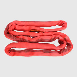 Juego de Eslingas Redondas de Poliéster de 2t/4t/8t/10t - <span class=keywords><strong>Eslinga</strong></span> Redonda <span class=keywords><strong>Sin</strong></span> <span class=keywords><strong>Fin</strong></span> de 4 mm de Grosor + Funda <span class=keywords><strong>Tubular</strong></span> para Uso en Máquinas Elevadoras - Product Image 1
