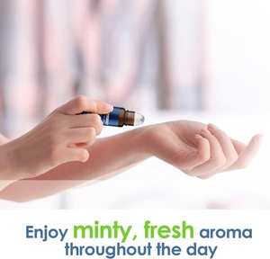 Olio Essenziale di Menta Piperita Roll-on - Olio Essenziale di Menta Piperita con Applicatore a Sfera per Mal di Testa ed <span class=keywords><strong>Emicrania</strong></span> - Miscela <span class=keywords><strong>da</strong></span> 10ml con Olio di Menta - Product Image 3