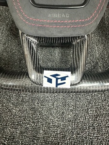 Volant sport de luxe en cuir et fibre de carbone pour Audi R8 TT <span class=keywords><strong>Mk2</strong></span> B8 RS TTS TTRs RS3-7 A3-A8 Q5-Q7 X5 M4 X6 - Product Image 5